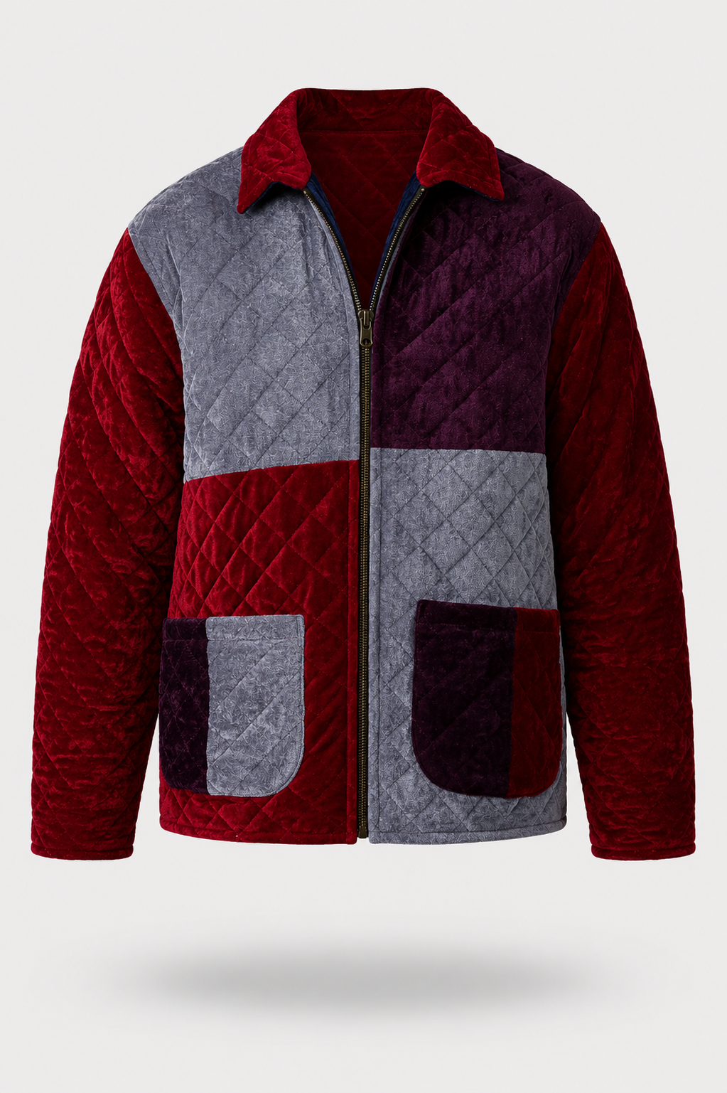 Raga Men's Reversible Quilted Patchwork Jacket